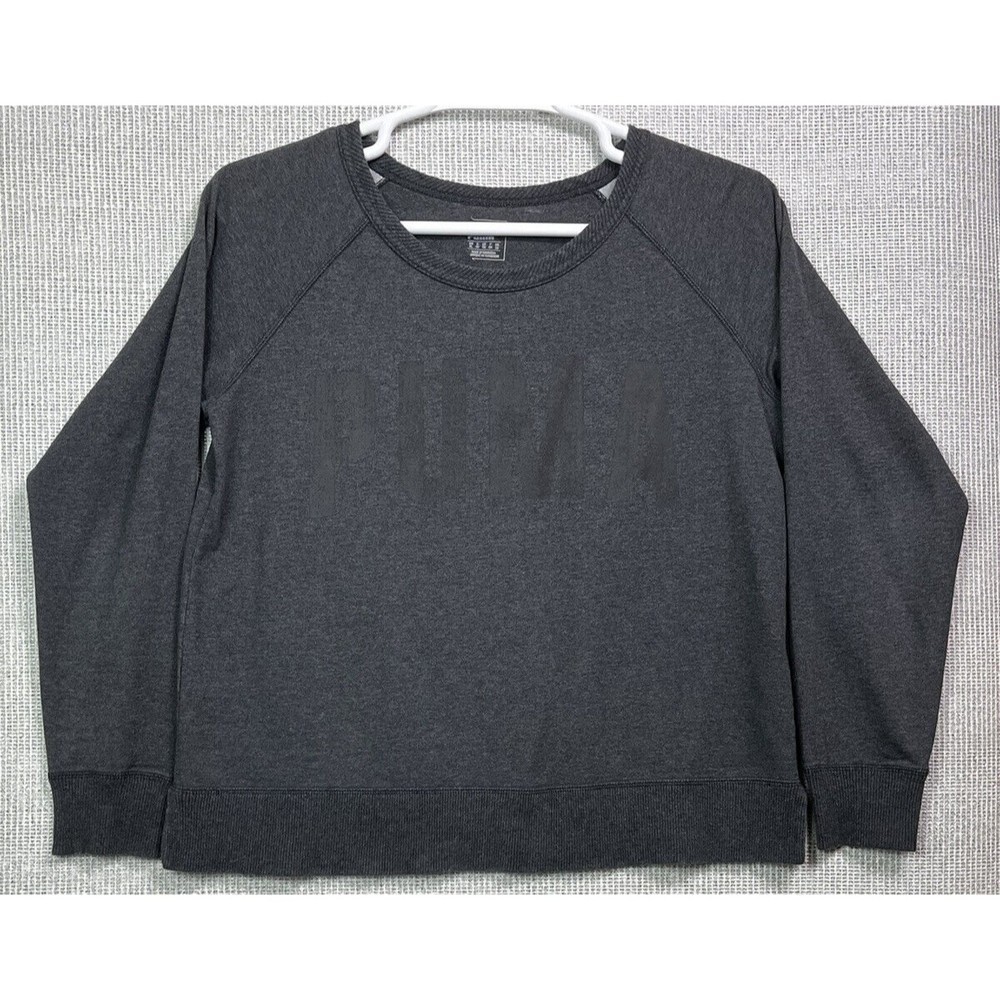 Puma Women's Dry Cell Crewneck Sweater Gray XL